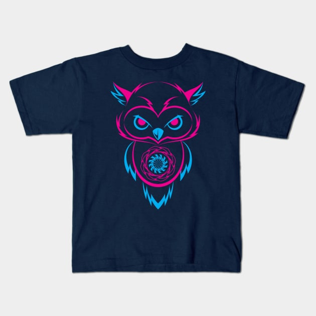 Night Owl Kids T-Shirt by Redmunky